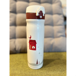 全新星巴克*膳魔師隨身瓶600ml-白色耶誕禮物保溫瓶隨行杯保溫杯不鏽鋼保溫咖啡杯-保熱12小時保冰24小時以上