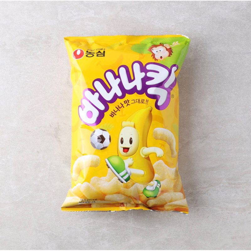 【現貨+預購】韓國農心香蕉口味彎彎脆條 바나나킥