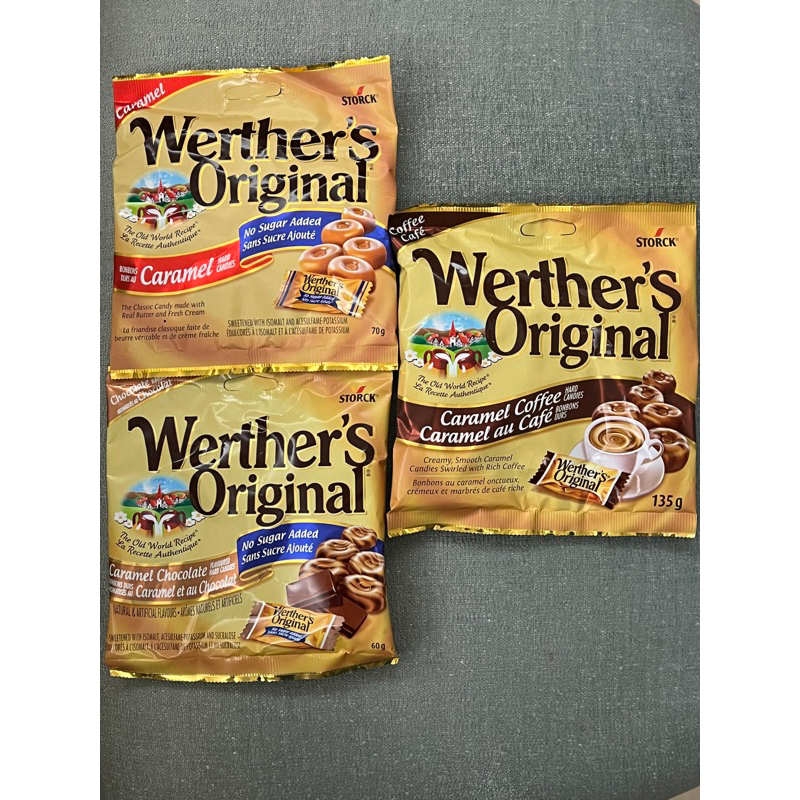 現貨 24小時快速出貨 加拿大偉特糖 不加糖 咖啡 巧克力 焦糖 Werther's Original 加拿大零食糖果