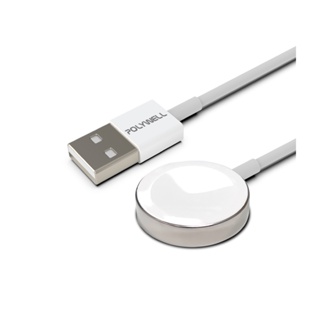 POLYWELL USB磁吸充電線 充電座 1米 適用Apple Watch iWatch 寶利威爾 台灣現貨