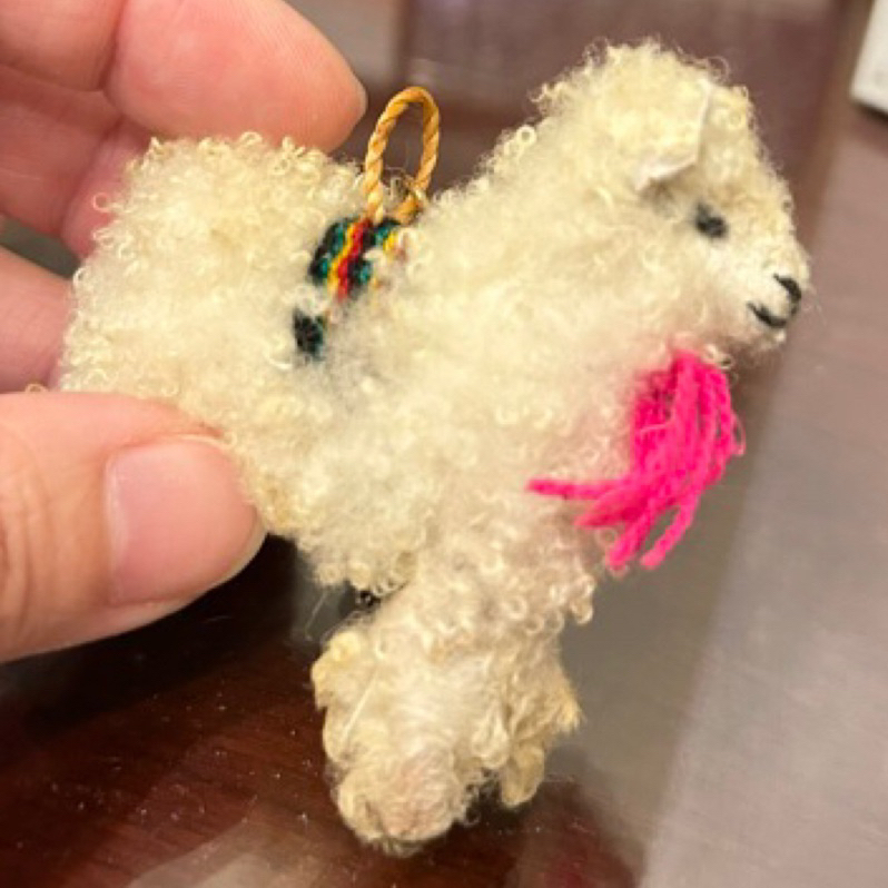 真正草泥馬毛🦙手工製作 💯尼泊爾 草泥馬🦙羊駝吊飾 娃娃 柔軟毛 桃紅 可愛 吊飾 掛飾