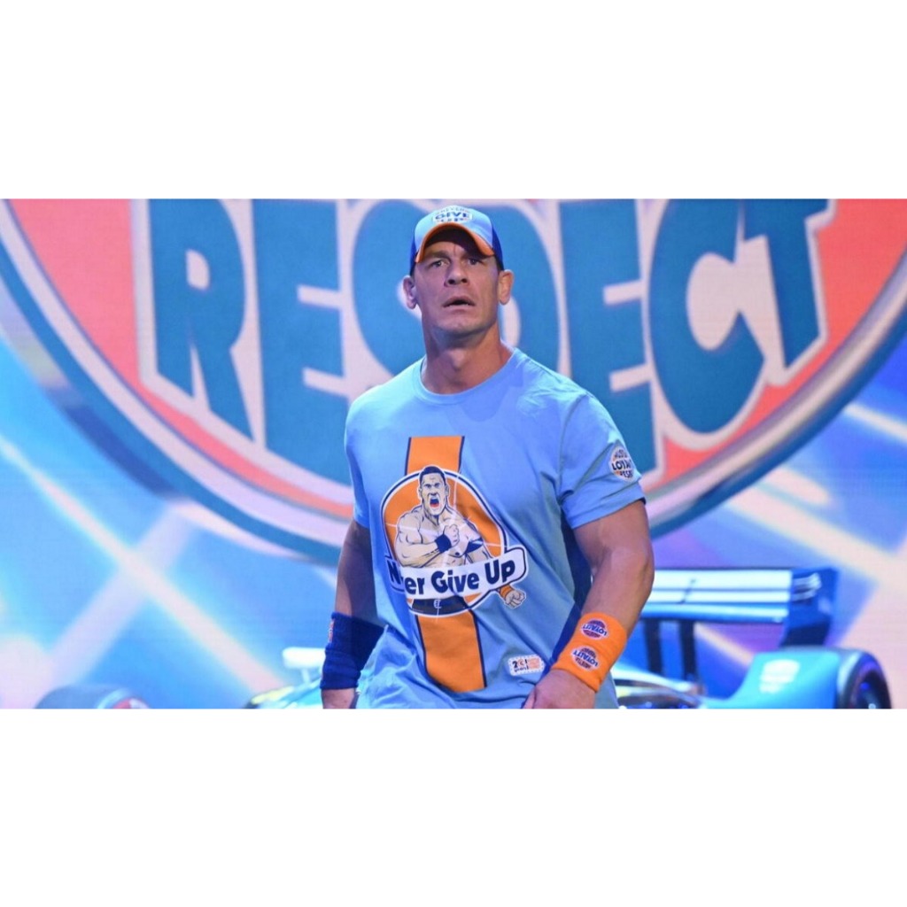 美國瘋潮]正版WWE John Cena Blue/Orange Never Give Up Tee 約翰希南最新款衣服