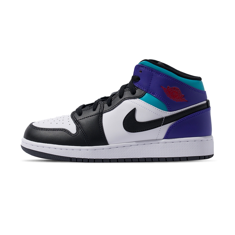 Nike Air Jordan 1 Mid GS 大童 葡萄紫黑 喬丹 經典 中筒 休閒鞋 DQ8423-154