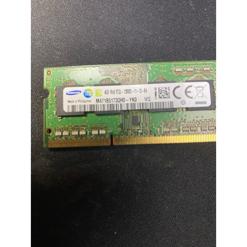 筆電記憶體 三星 4gb 1Rx8 PC3L 12800S-11-12-B4