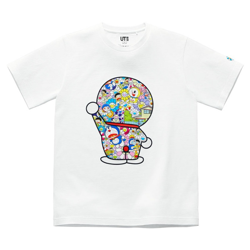Uniqlo x 村上隆 Takashi Murakami x 哆啦A夢 Doraemon 白色短袖圓領T恤 童100