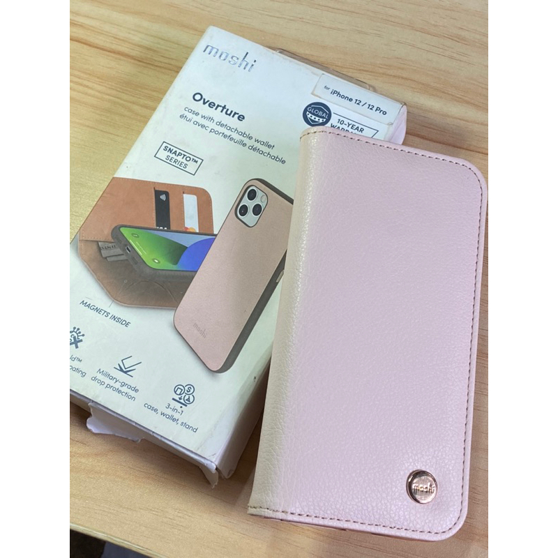 Moshi Overture iPhone 12 / 12 Pro 磁吸可拆式卡夾型皮套 手機殼