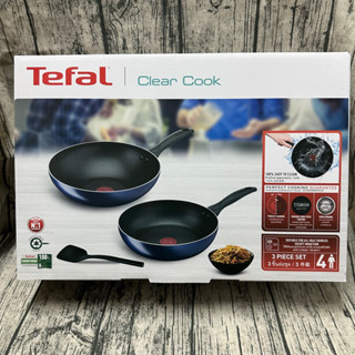 ［電子發票］Tefal 特福 極巧系列不沾鍋3件組(炒鍋28cm+深平底鍋26cm+鍋鏟)