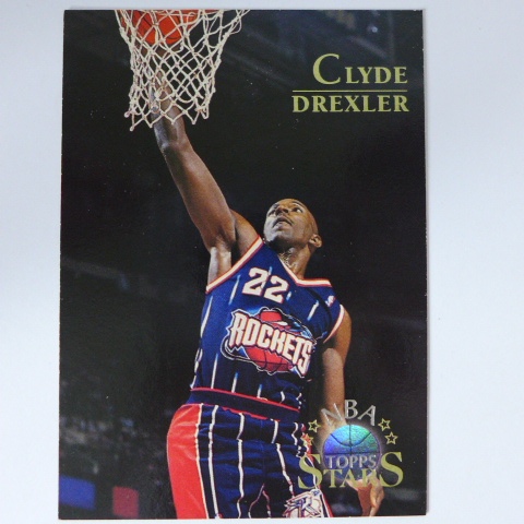 ~ Clyde Drexler ~名人堂/滑翔機/西區喬丹/崔斯勒 1996年TOPPS STARS.NBA籃球卡