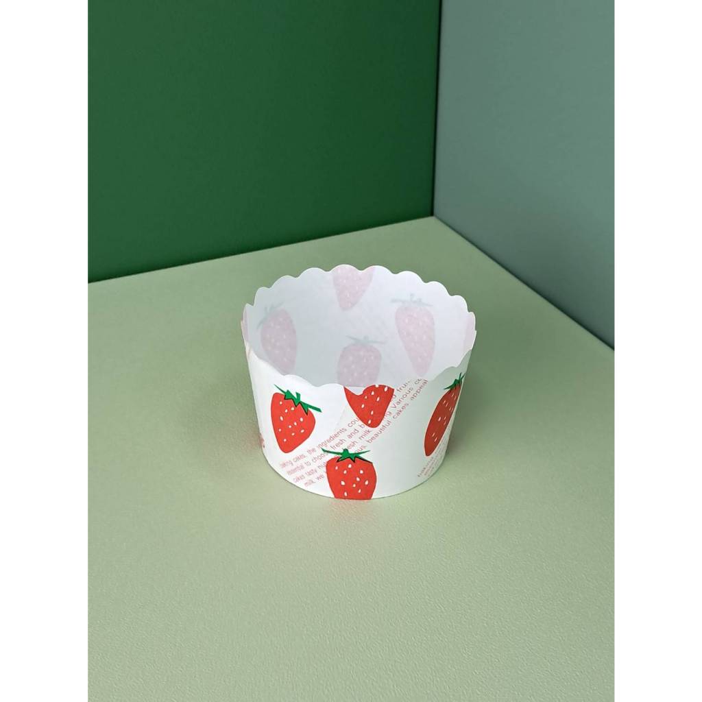 【烘焙用具】日本製 草莓款波浪烘烤紙杯 杯子蛋糕 蛋糕杯 蛋糕模 蛋糕小紙杯 可超取