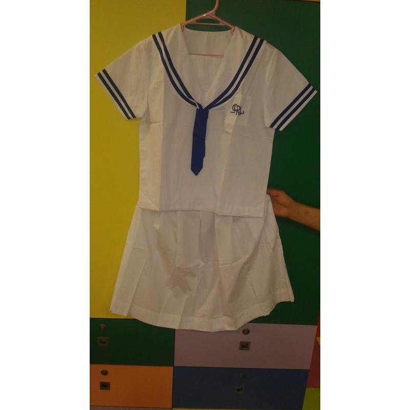 澳門  水手藍邊  高中女學生  制服服款式  /  特色 : 活潑 . 可愛  /  澳門製造