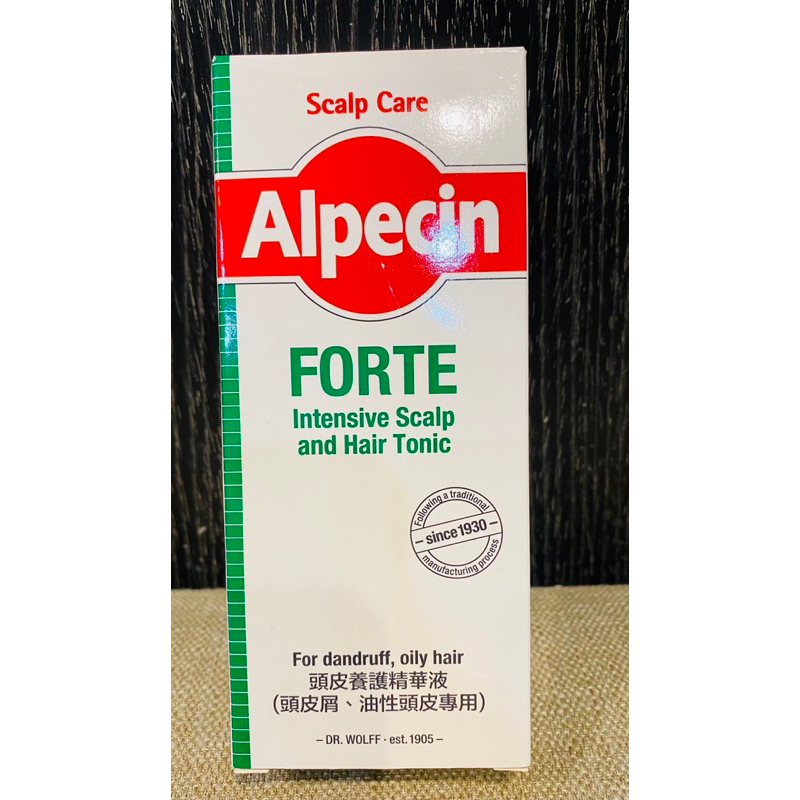 全新Alpecin FORTE頭皮養護精華液 200ml (頭皮屑或油性頭皮專用)