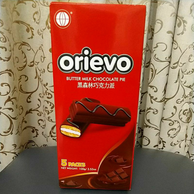 地球牌 orievo 黑森林 巧克力派 100公克(20公克X5份) 非即期品 史上最低價