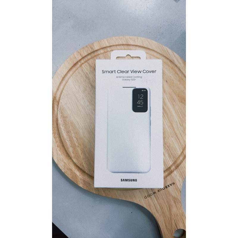 全新商品-原廠Samsung S22+ 透視感應皮套 白色