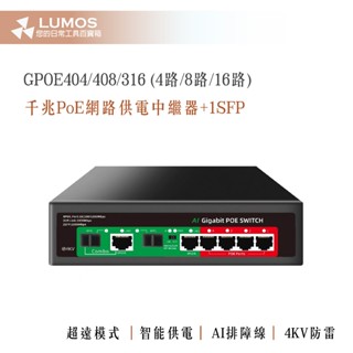【臺灣現貨/當天出貨】全千兆 4/8/16/24口＋2網路＋SFP光纖 POE Switch 供電交換機集線器 交換機