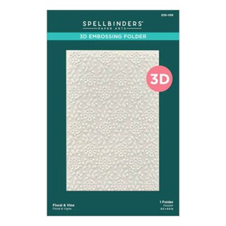 Spellbinders 花卉與藤蔓3D浮雕版 Floral & Vine 3D Embossing Folder
