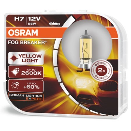 【億威】(62210FBR/H7/保固7天)OSRAM H7 2600K +60%終極黃金燈泡-附防偽標籤