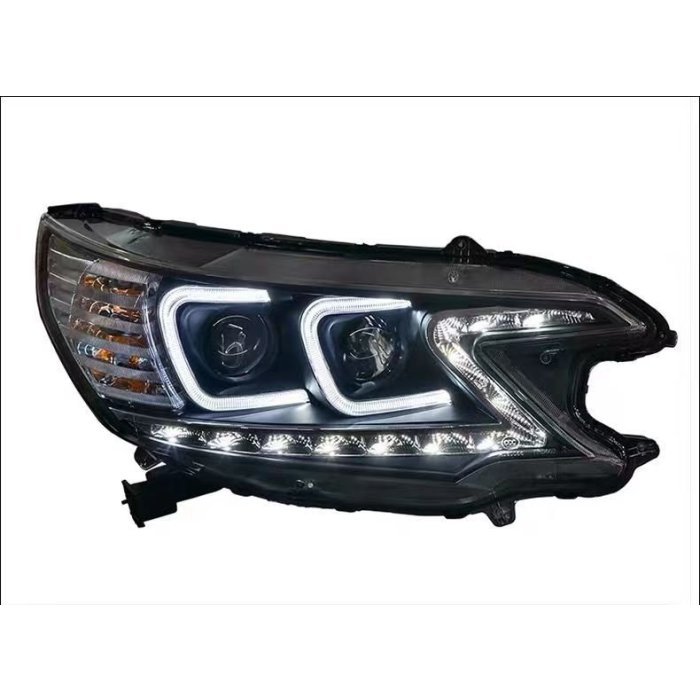 巨城汽車 HID HONDA 12-17 CRV 4代 4.5代 專用 雙C款 魚眼 大燈 總成 光圈 LED 日行燈