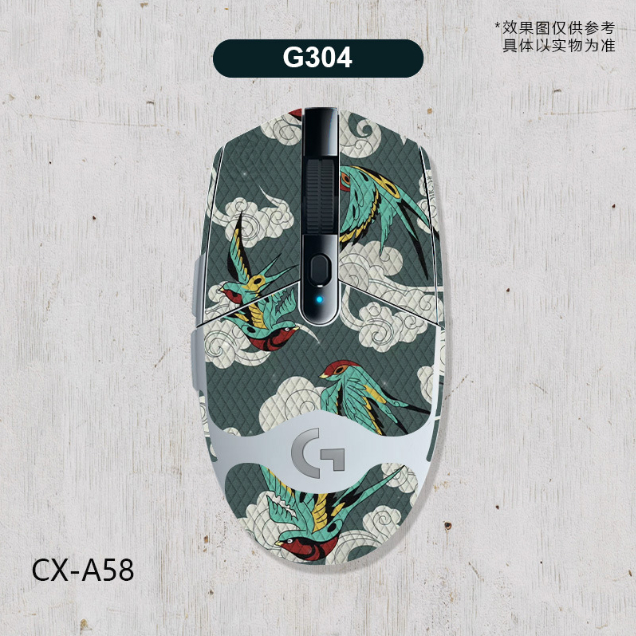 [台中現貨]羅技 滑鼠 G304 G102 通用 防滑貼 防汗貼 蜥蜴皮材質 全包含掌心貼手感佳 美觀耐用CX-A58