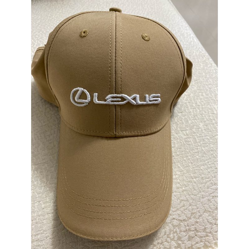 全新正版LEXUS交車禮物刺繡logo卡其色帽子