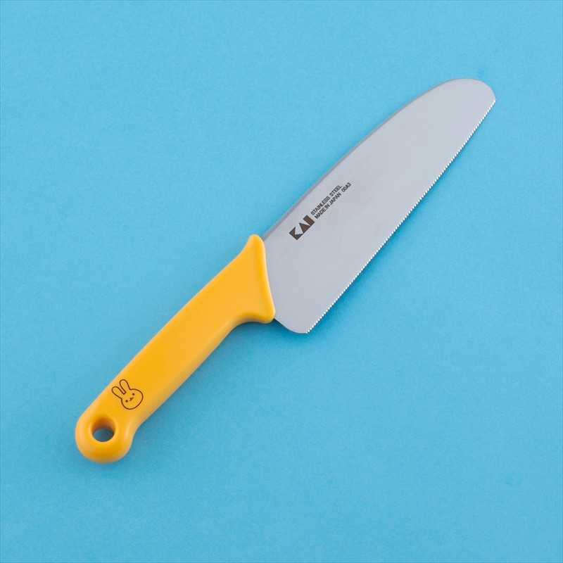 日本貝印KAI－進階款 兒童料理刀 ／兒童廚房必備／小鋸齒刀刃安全設計／  FG-5201(日本原裝現貨)