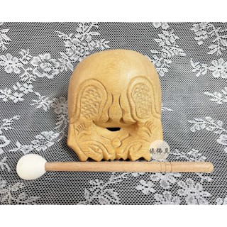 『緣佛具』桂蘭木 實木木魚 木魚法器 唸經木魚 附木槌 附棉座 引慶 銅磬 佛教 法器 實木雕刻 佛教用品 宗教用品