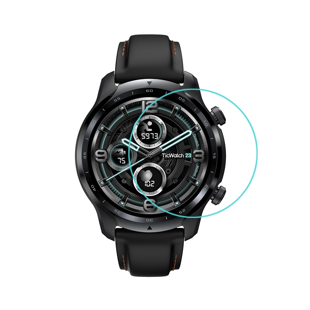 現貨 兩片裝 Qii Ticwatch Pro 3 玻璃貼 鋼化玻璃貼 自動吸附 2.5D弧邊 手錶保護貼