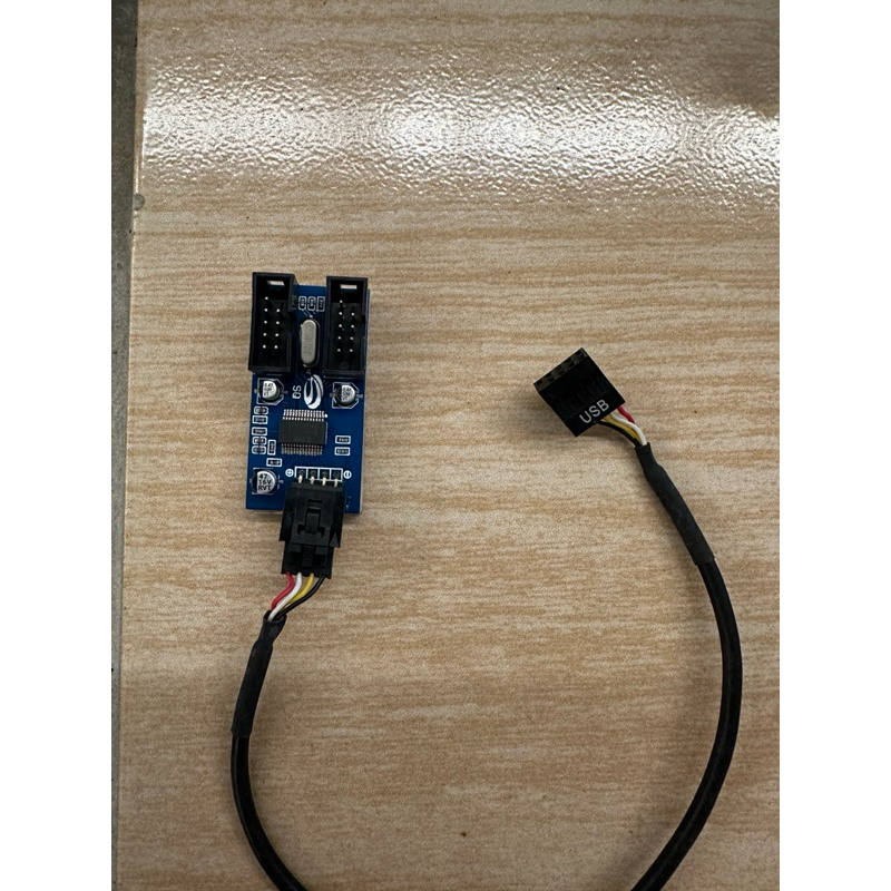 擴充USB 2.0 一分二USB轉卡主機板 連接線 桌機用 拓展