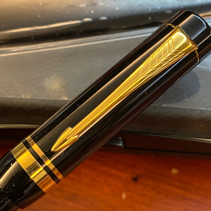 筆來筆趣》 全新 Parker  DUOFOLD世紀夜明珠 原子筆