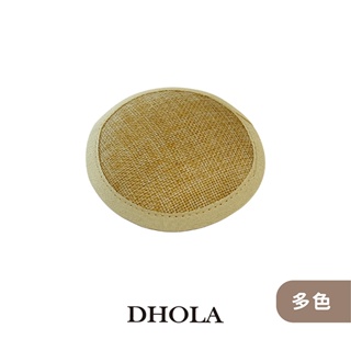 DHOLA｜【多色 - 10CM圓型亞麻布帽胚】造型髮飾 帽胚 DIY素材 美髮造型 手工藝 朵拉手藝材料店