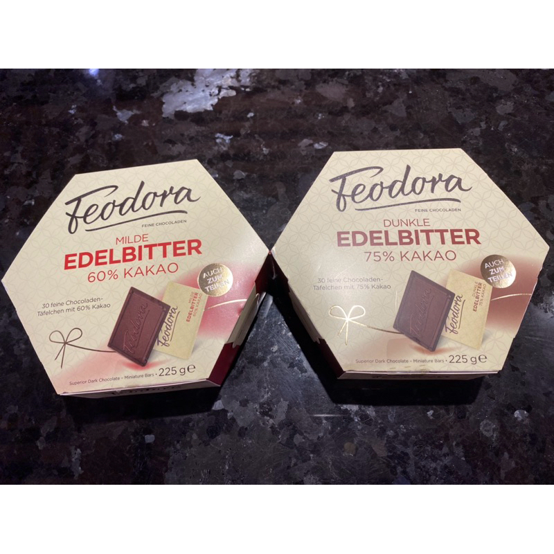 德國頂級百年品牌原裝 Feodora60%/85%黑巧克力 賭神巧克力 巧克力禮盒