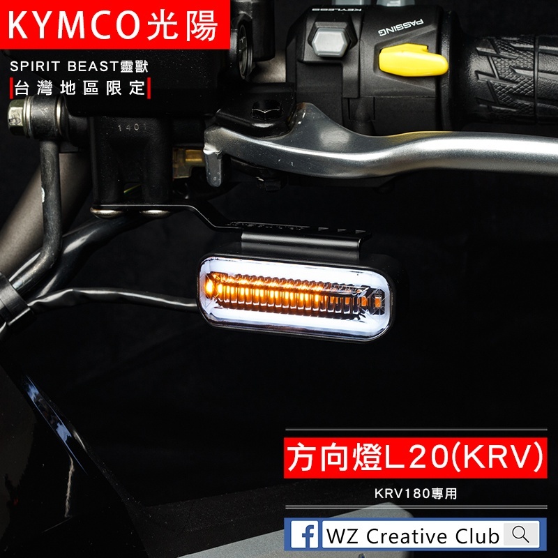 [靈獸]KRV車系專用LED前方向燈L20 導光方向燈 小AK 序列流水式 定位燈 日行燈