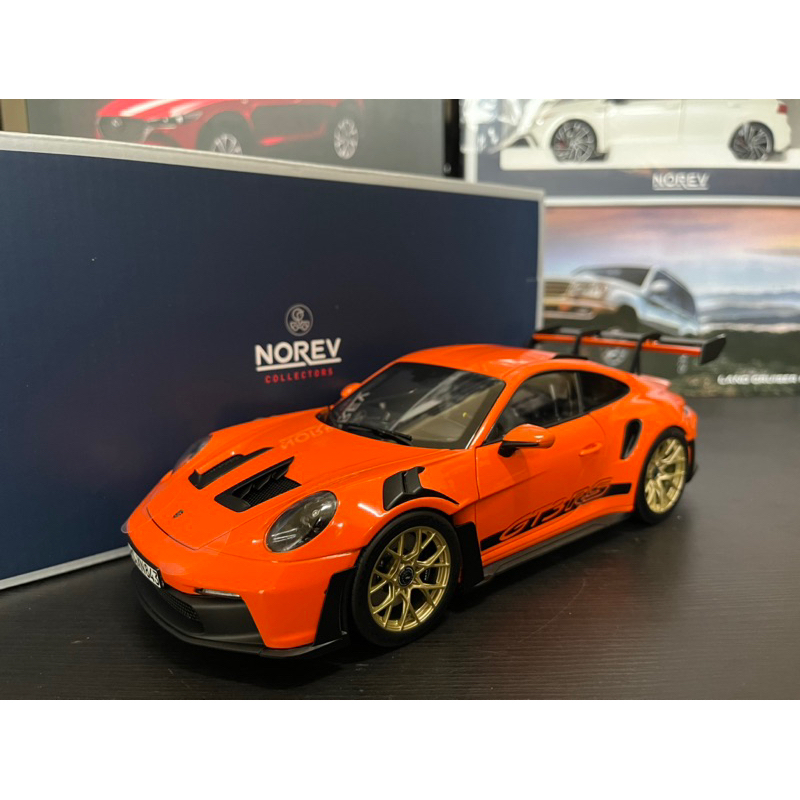 【ERIC】1:18 1/18 Norev Porsche 911 992 GT3 RS 2022 金屬模型車