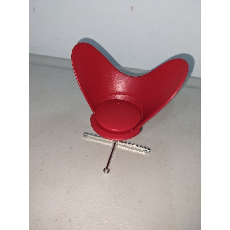 二手 無盒 1/12椅子 設計師椅 Design Interior 模型 椅子 單售 9號 紅色愛心甜筒椅