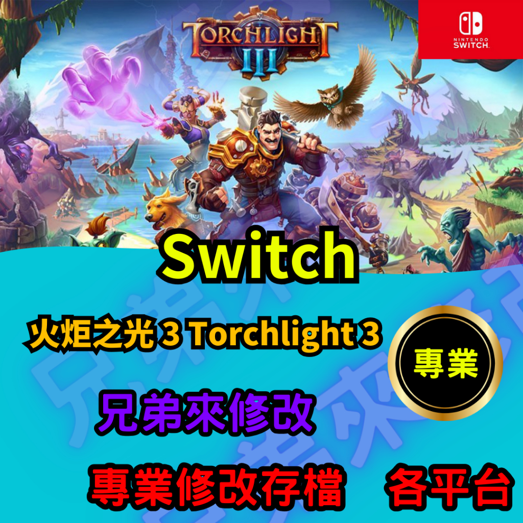 🌈兄弟來修改🌈NS Switch  火炬之光 3 Torchlight 3 存檔修改 存檔替換 外掛 金手指