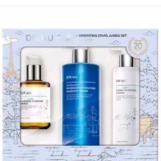 效期2027~DR.WU 保濕天王重量組(化妝水500ml+精華液101ml+精華乳200ml)