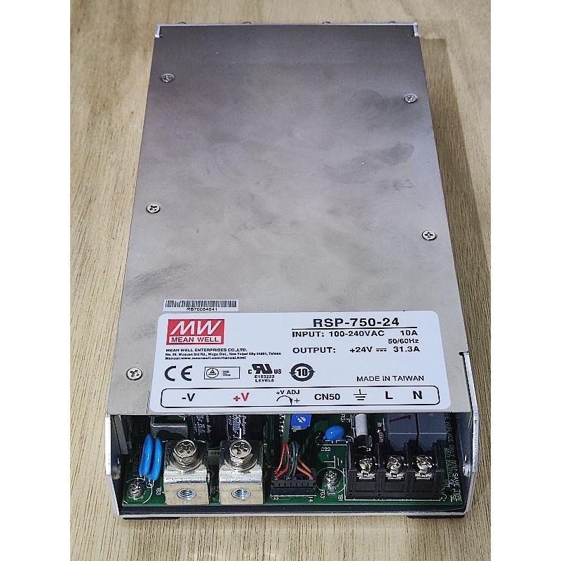 二手 明緯電源 RSP-750-24 PFC電源 24V 直流電源 750W 變壓器 監視器 LED MW明緯 12V