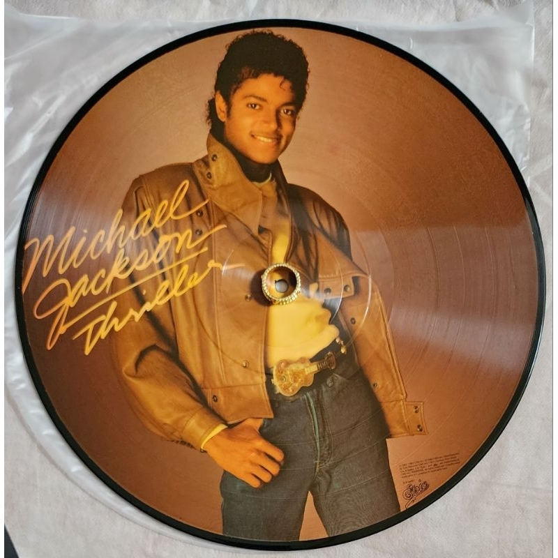 美版黑膠唱片 Michael Jackson 麥可傑克森 Thriller 顫慄 12寸彩膠 僅此一張 限量珍藏品