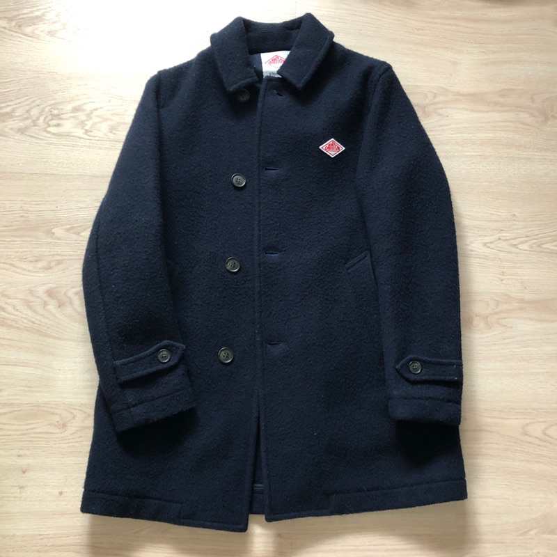 日本製 danton coat 羊毛 保暖大衣 size 38