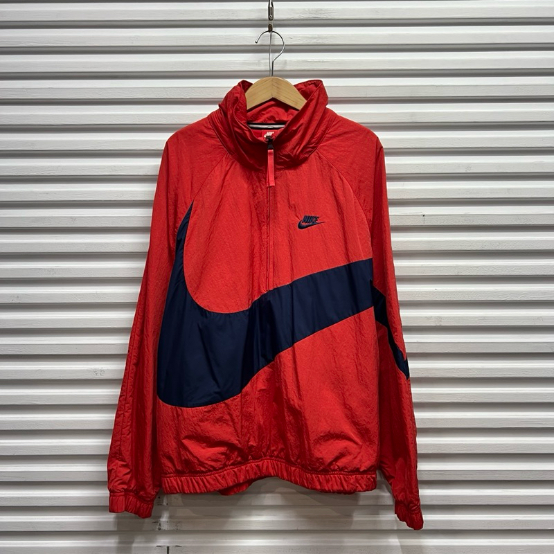 《OPMM》-[ Nike ] Big Swoosh Anorak Half Zip Jacket