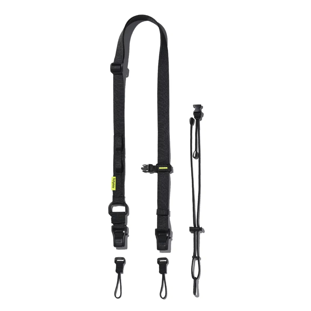 Bitplay 多工機能背帶 手機掛繩 工業風背帶 相機背帶 頸掛 手機背帶 耳機背帶 包包背帶(附通用墊) 黑色