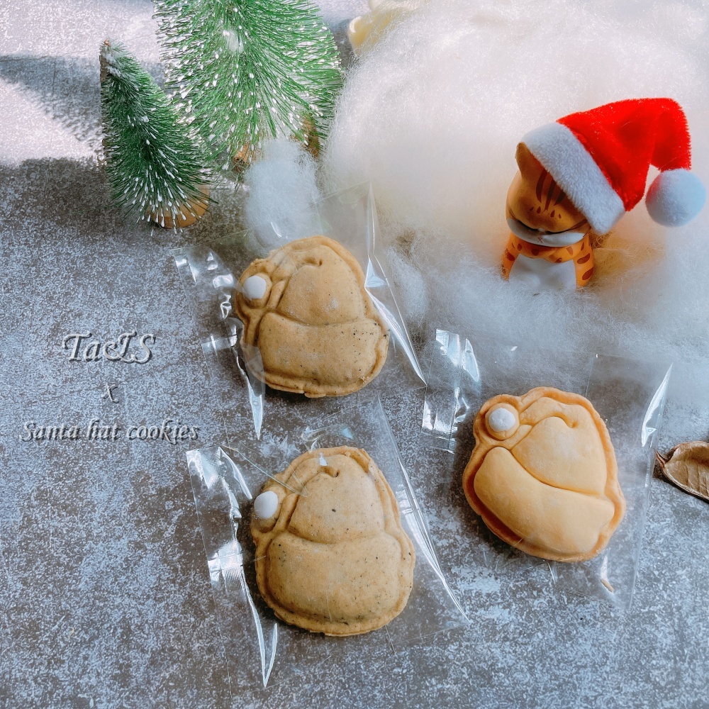 【Ta&amp;S】帽子造型餅乾 Santa hat cookies  § 聖誕節§ 4入單裝／8入盒裝 全麥餅乾 軟酥質餅乾