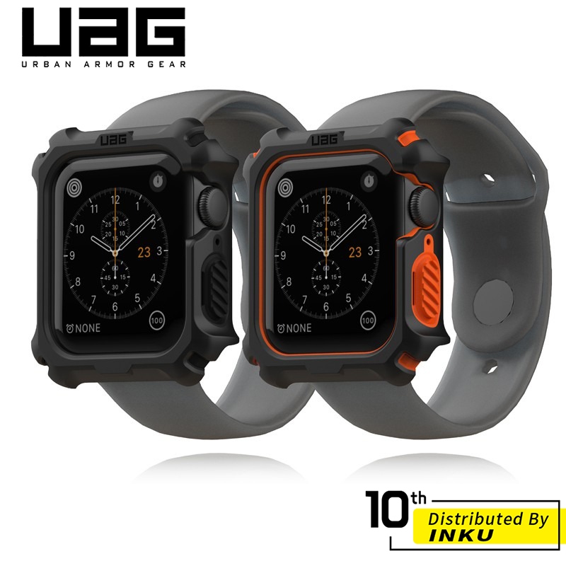 UAG Apple Watch 44mm 耐衝擊保護殼 雙層防護 錶殼高於螢幕 簡易安裝 一體成型