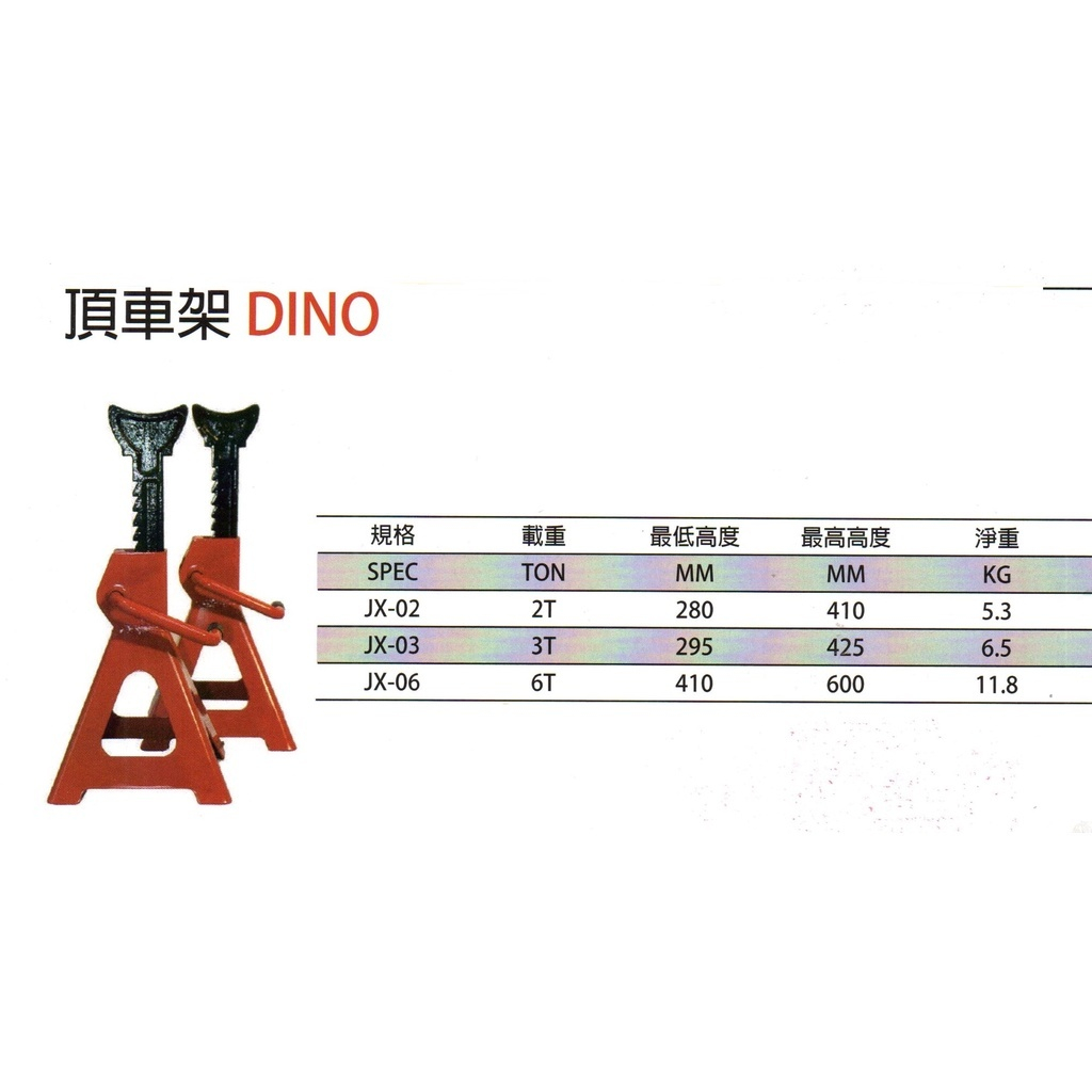 *超級五金* DINO頂車架6TON車用安全頂車架/2支/組 配合車用千斤頂....特價中$1500