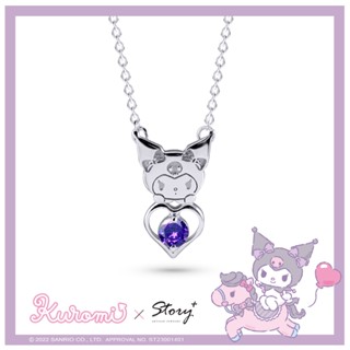 現貨特惠品-STORY 故事銀飾-Kuromi & Me系列-酷洛米誕生石純銀項鍊【客製品】