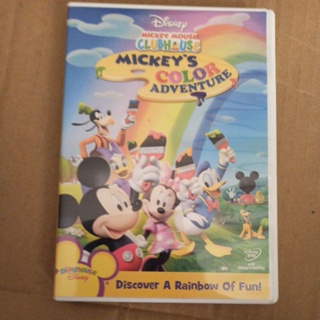 迪士尼影片 米奇妙妙屋 色彩冒險 正版DVD二手 語言學習工具