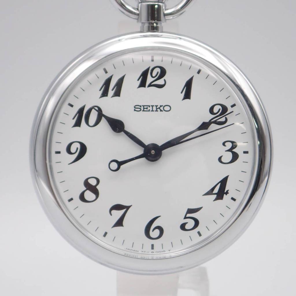 SEIKO 精工 懐錶 鐵道時計 鐵道懷錶 JR懷錶 7C11-0010 石英款