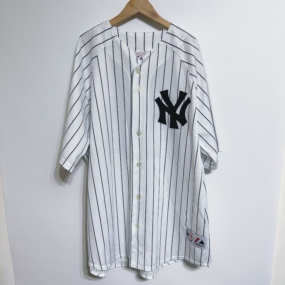 MOMO 古著商號 MLB NEW YORK YANKEES 紐約洋基 球衣 2XL號