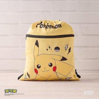 寶可夢 束口 後背袋 皮卡丘 正版授權