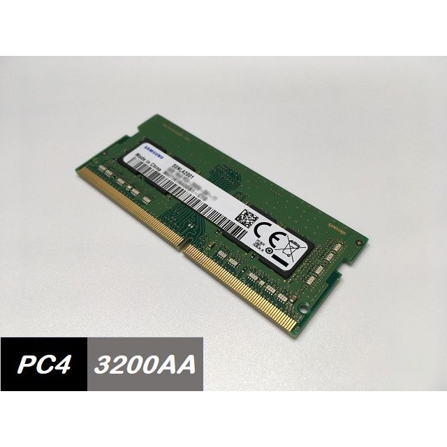 筆電記憶體 SAMSUNG DDR4 8G / PC4-3200AA / SO-DIMM / DDR4