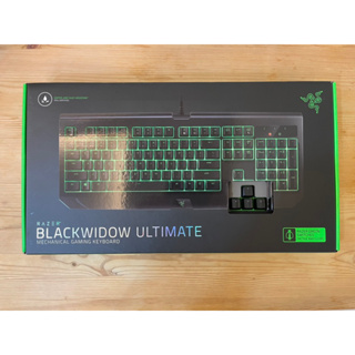 Razer 雷蛇 Blackwidow Ultimate 黑寡婦終極版 機械鍵盤 綠軸 繁中版 含原盒/說明書/貼紙